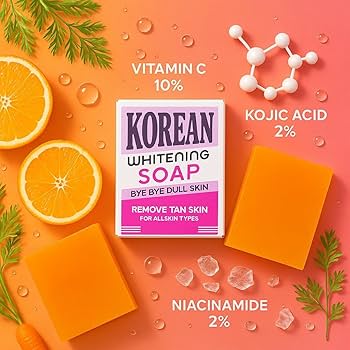 Korean Radiance Soap™|Skin Whitening |Anti Tan (BUY 1 GET 1 FREE)